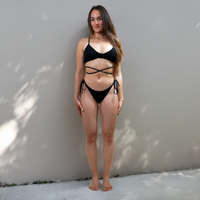 Cecinaph Triangel - Phieres - Shiny Black - Bikini Top