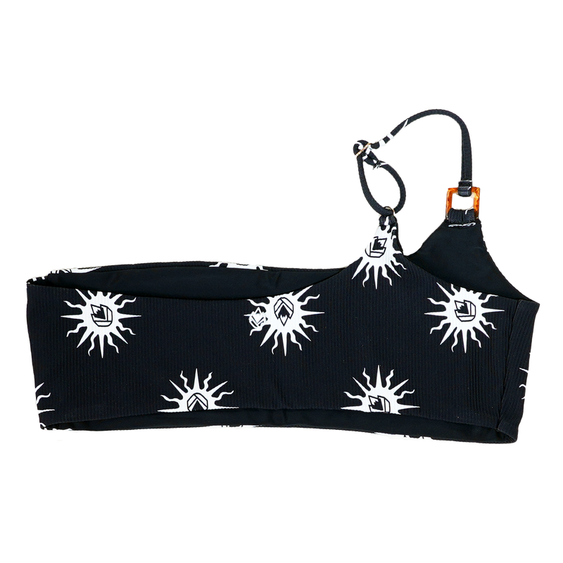 Pescaiaph One Shoulder - Phieres - Black White - Bikini Top