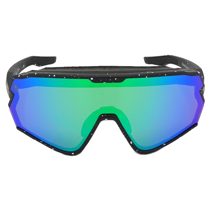 Sharkbiteph Plus - Phieres - Matt Black Splashes/ Pink Lens Full Revo Green - Technische Sonnenbrille