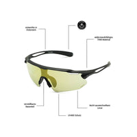 Samuraiph Sportsonnenbrille I Blk/Gold Matt Black/Gold Bild 5