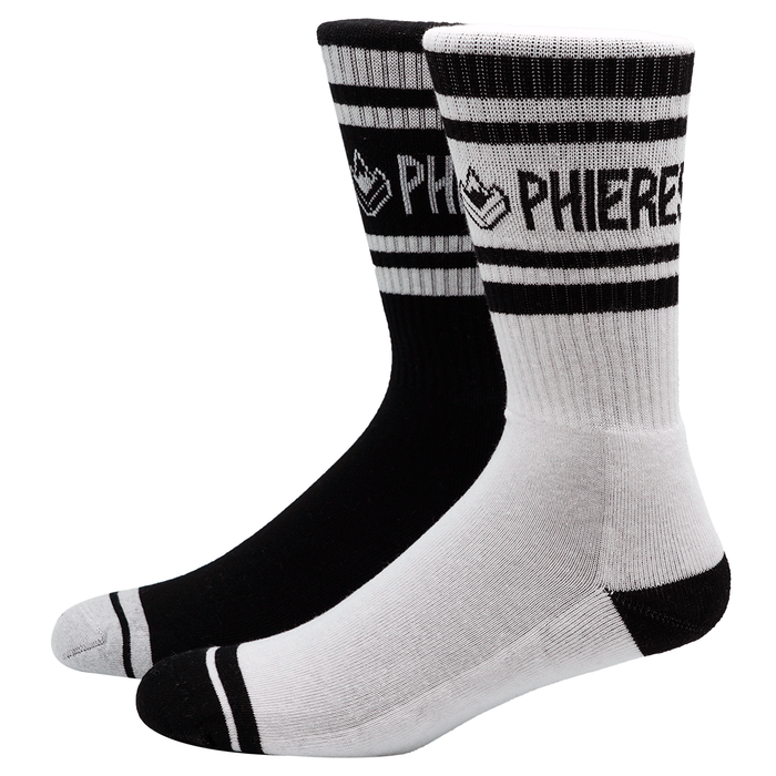 Douphle Socks 2 Pack White Black Bild 1