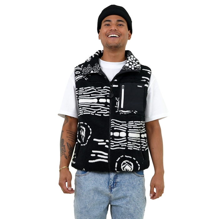 Jasey Jeph Vest Black White Bild 1