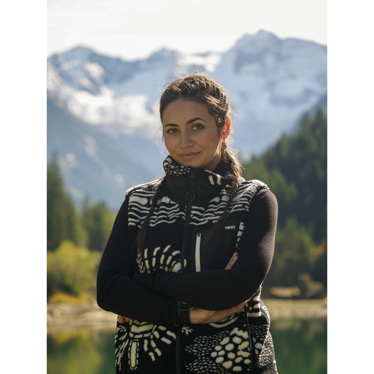 Jasey Jeph Vest Black White Bild 3