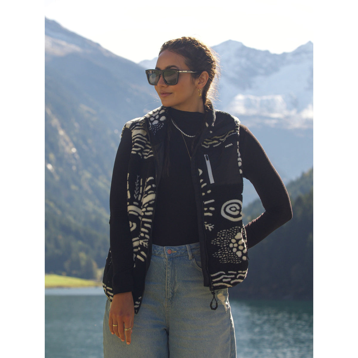 Jasey Jeph Vest Black White Bild 5