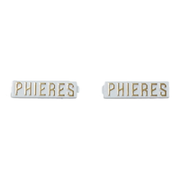 Sumatraph Logo-Plate White Gold Bild 1