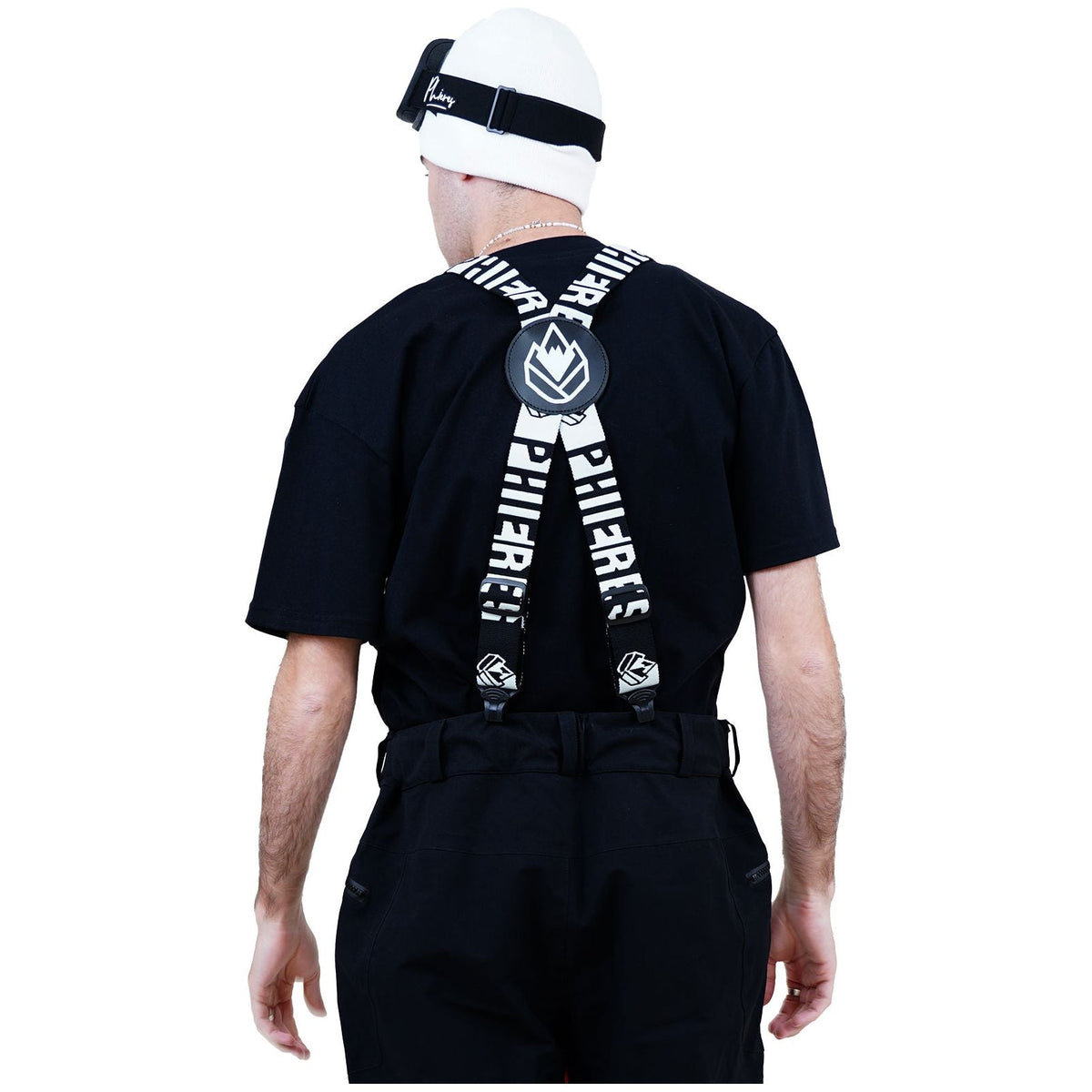 Dadspender Elastic Hosenträger Black White Bild 4