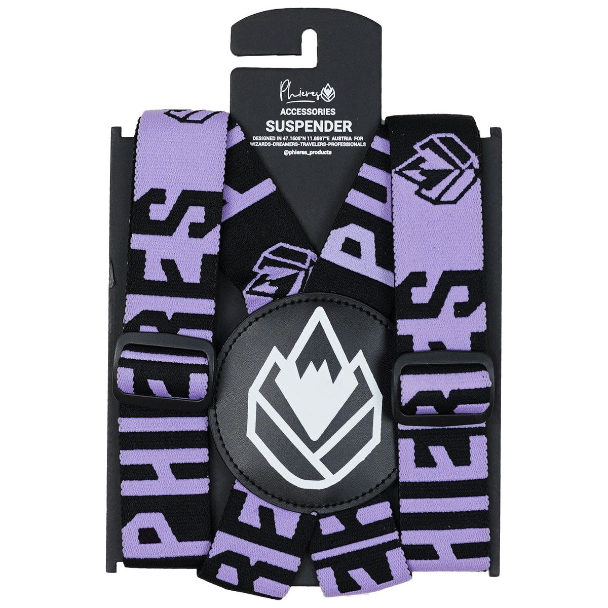 Dadspender Elastic Hosenträger Black Lav Frost Bild 1