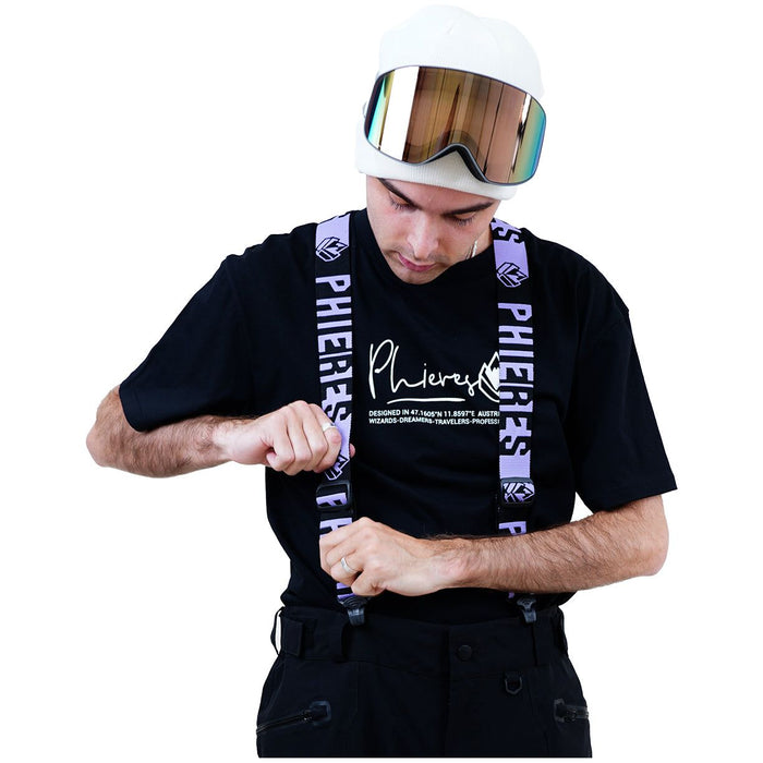 Dadspender Elastic Hosenträger Black Lav Frost Bild 2