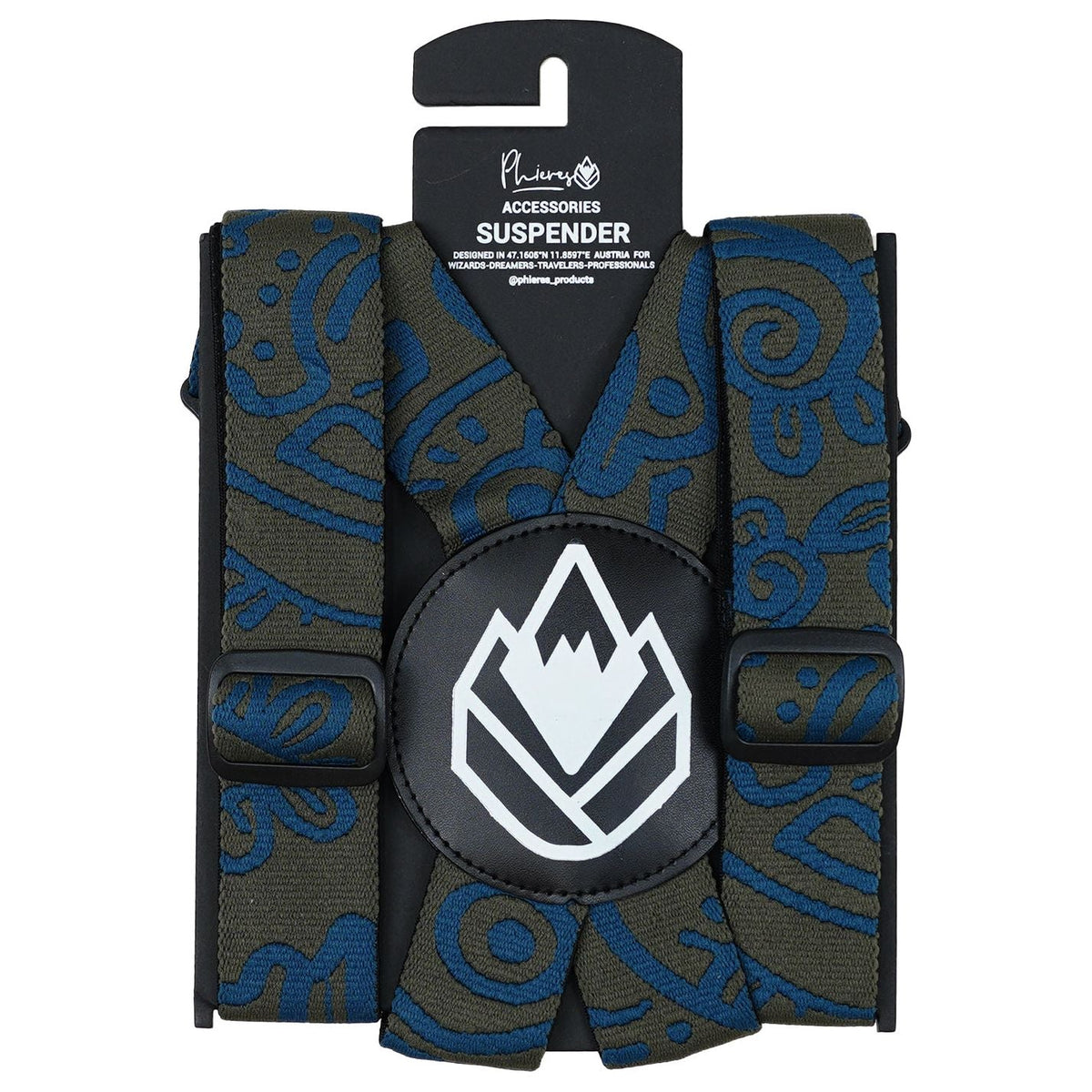 Dadspender Elastic Hosenträger Earth Bird Pattern Bild 1